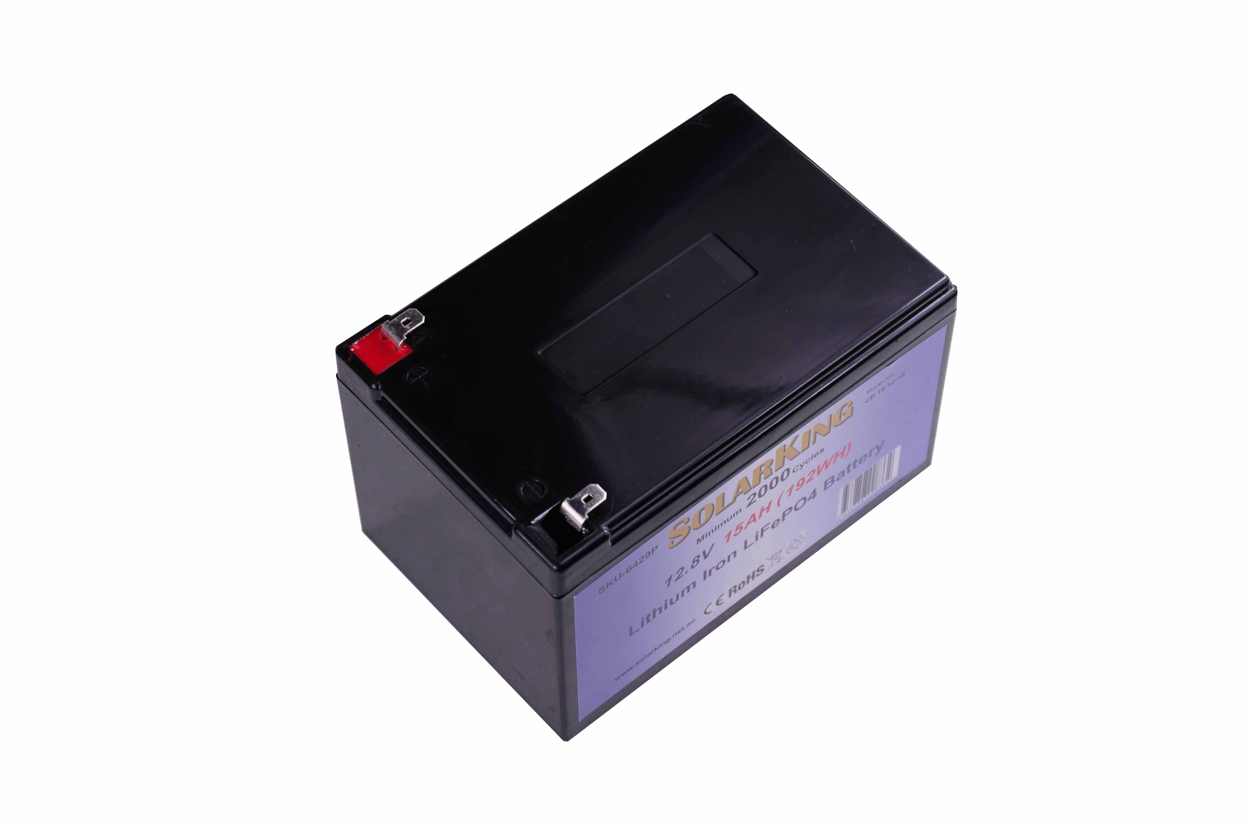 12.8V 15AH Lithium LiFe PO SolarKing Battery CB-15-12-10